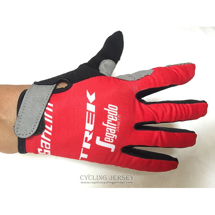 2020 Trek Segafredo Full Finger Gloves Cycling Red